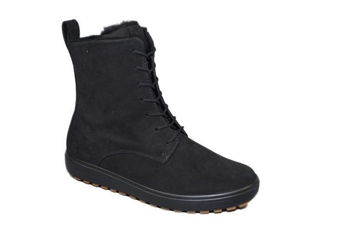 Ecco veterboot in zwart suede warm