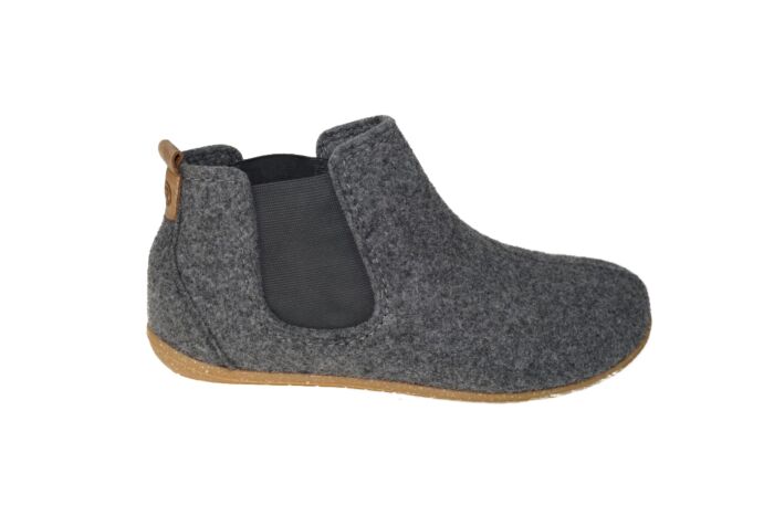 Rohde pantoffel in grijs Softfilz recycled