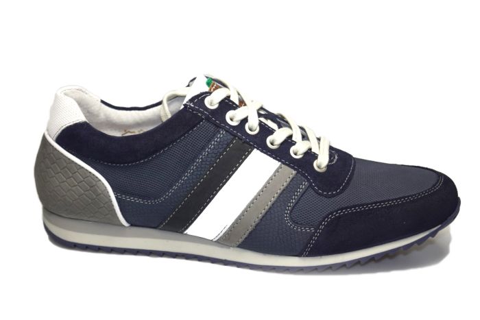 Australian veterschoen in blauw met wit