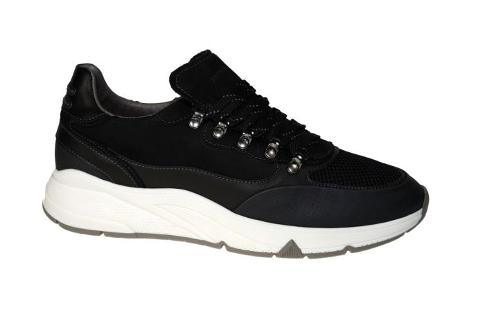 Berkelmans Sneaker in zwart nubuck
