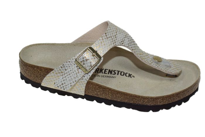 Birkenstock Gizeh in beige python