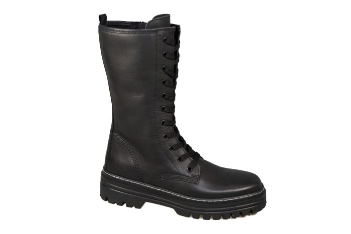 Gabor Bikerboot in zwart 3/4 hoog