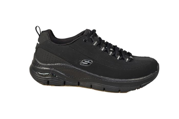 Skechers sneaker in zwart stof archfit