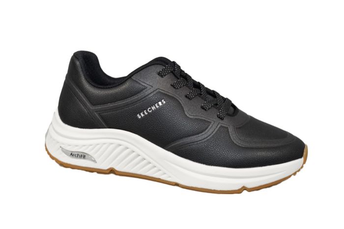 Skechers sneaker in zwart met archfit zool