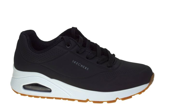 Skechers sneaker in zwart wit combi