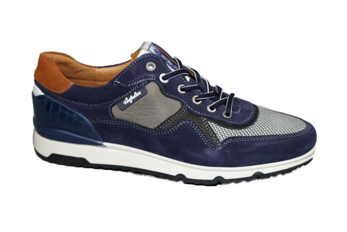 Australian veterschoen in blauw combi