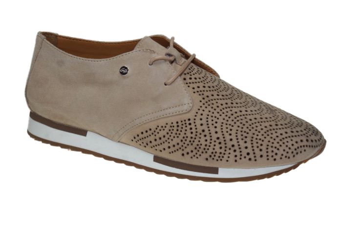 Regarde Le Ciel veterschoen in beige suede