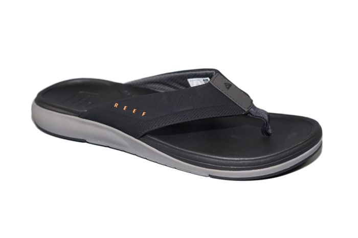 Reef Teenslipper in zwart luxe voetbed Cushion