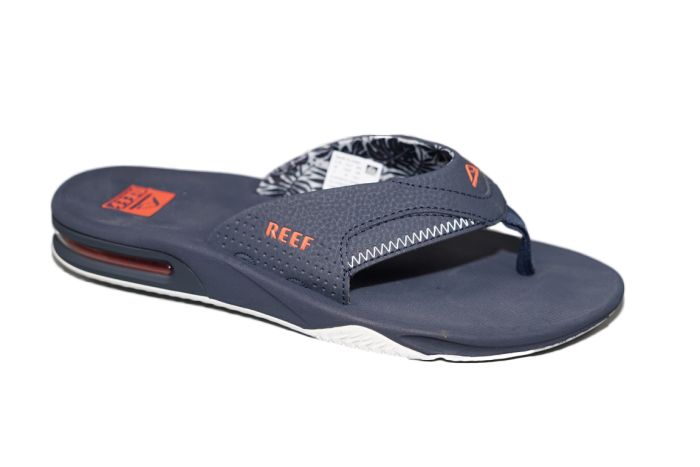Reef Teenslipper in blauw met fles opener