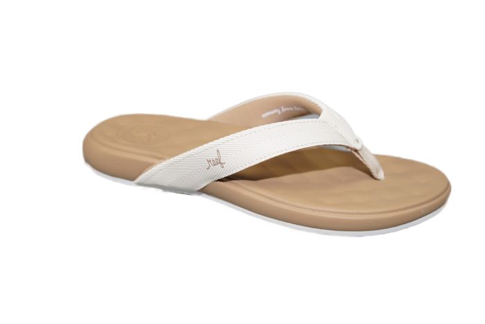 Reef teenslipper in Sand kleur zachte voetbed