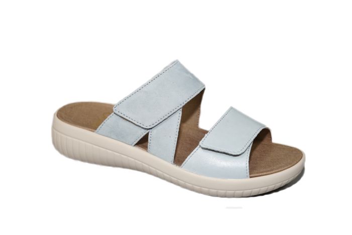 Fidelio slippers in licht blauw nubuck Hallux