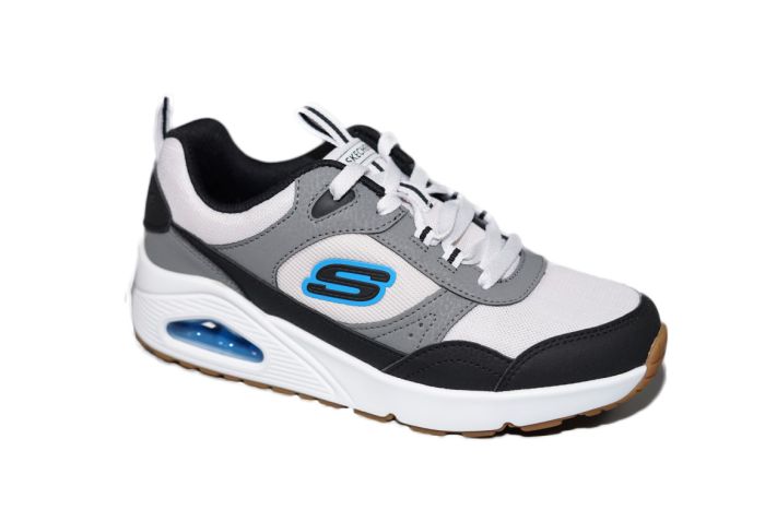 Skechers Veterschoen in grijs zwart Combi UNO