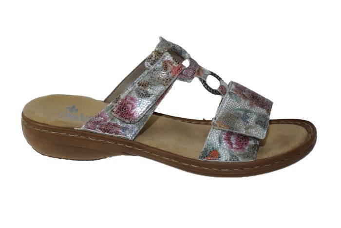 Rieker Slipper in multi kleuren print
