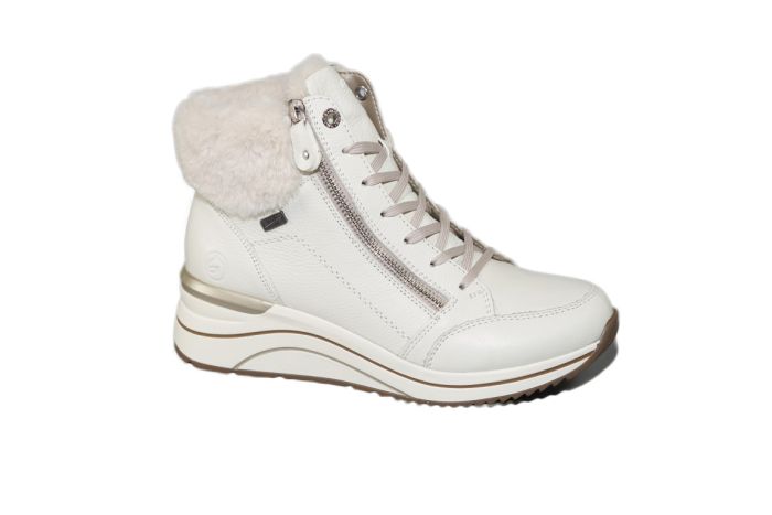 Remonte veterboot in offwhite sleehak warm