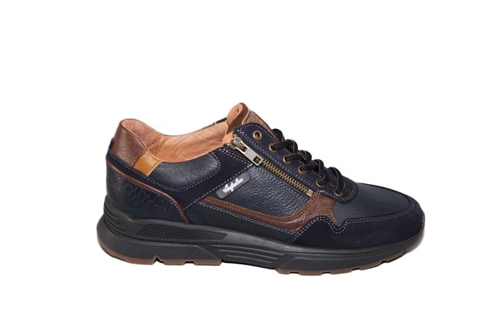 Australian Veterschoen in blauw combi stretch