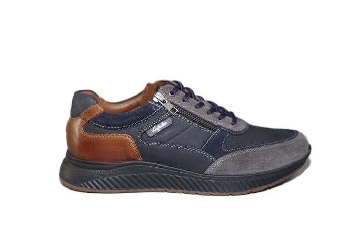 Australian Veterschoen in blauw Nubuck met rits