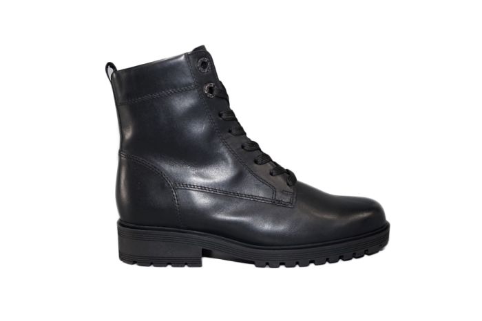 Gabor veterboot in zwart leer