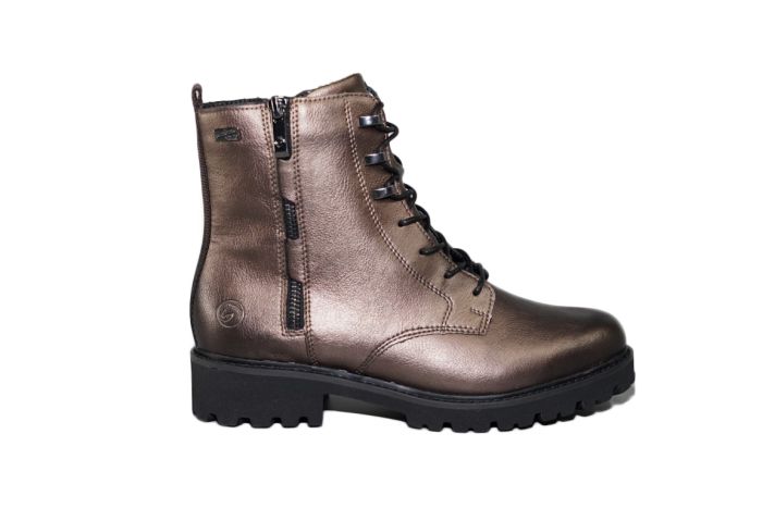 Remonte Bikerboot in brons metalic leer