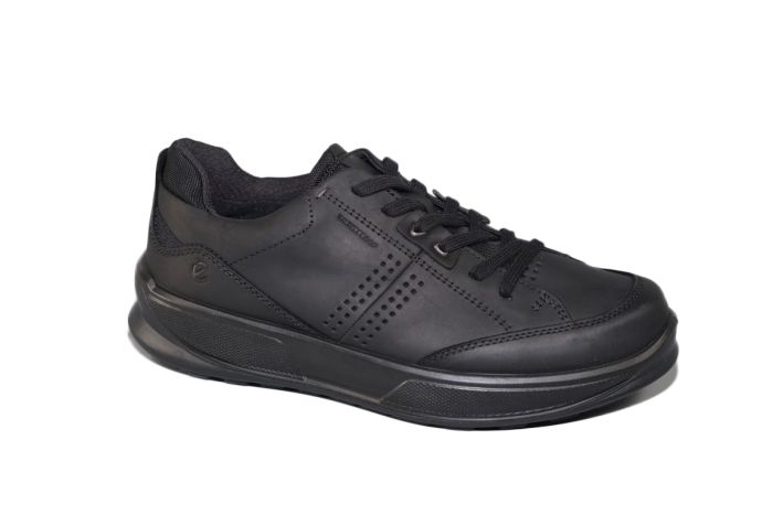 Ecco veterschoen in zwart met stevige zool