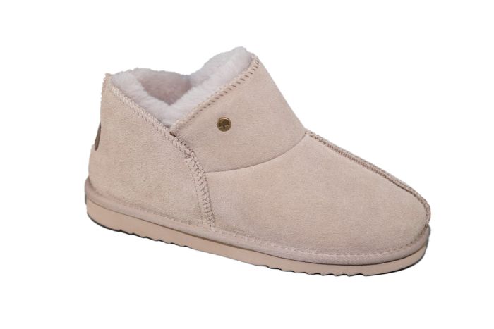 Warmbat Pantoffel Willow Suede Taupe