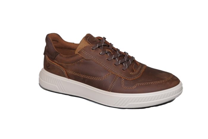 Ecco veterschoen in bruin gevet leer soepel