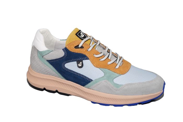 Australian veterschoen in blauw grijs mais combi