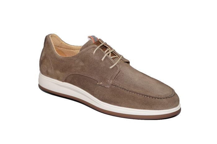 Berkelmans veterschoen in taupe suede sportief