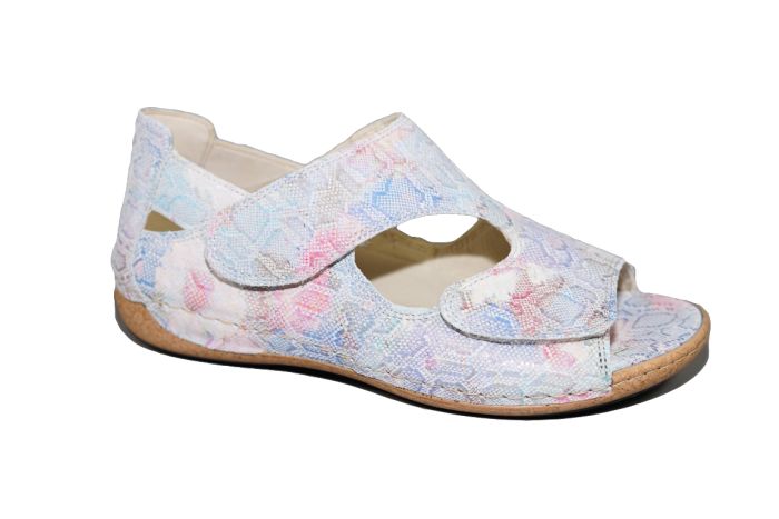 Waldlaufer sandaal kleuren print dichte hiel