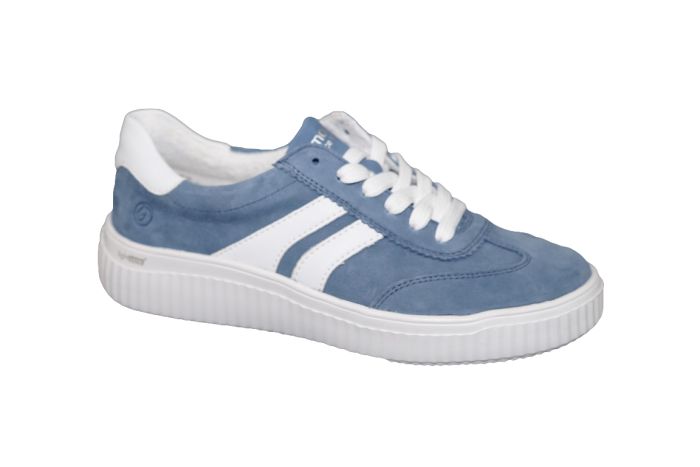 Remonte Sneaker in blauw met witte strepen