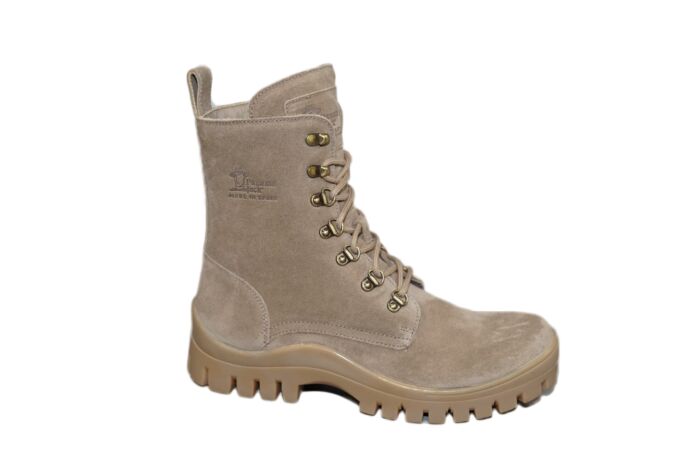 Panama Jack veter boot in taupe suede