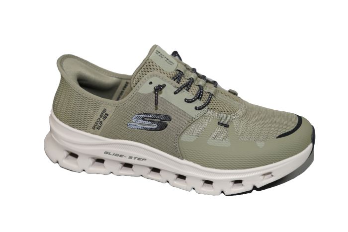 Skechers Sneaker in groen  Slip Ins