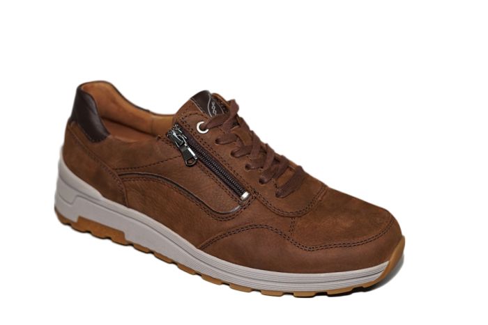 Waldlaufer Veterschoen in cognac suede