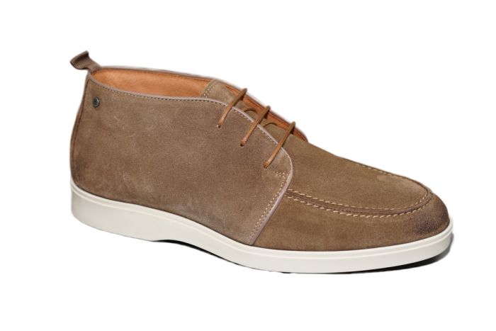 Berkelmans veterboot in kaki suede
