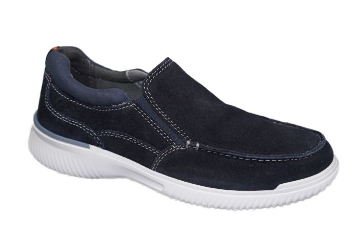 Clarks instapper in blauw suede licht gewicht