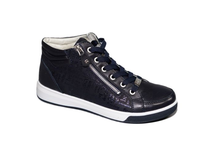 Ara Veterboot in blauw leer