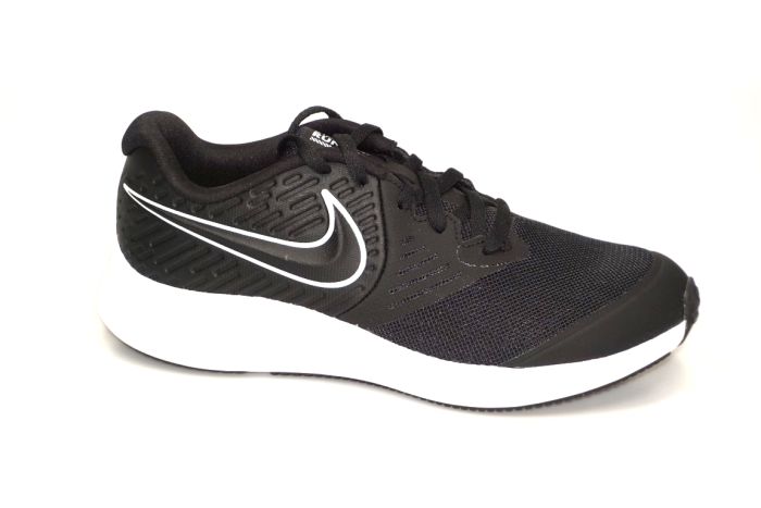Nike Star Runner 2 veter zwart wit combi