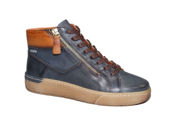 Pikolinos veterboot in blauw sportief zool