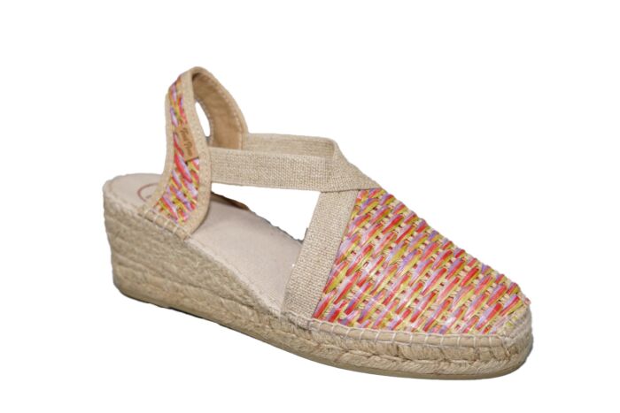 Toni Pons Espadrilles in multi kleur rose Sleehak