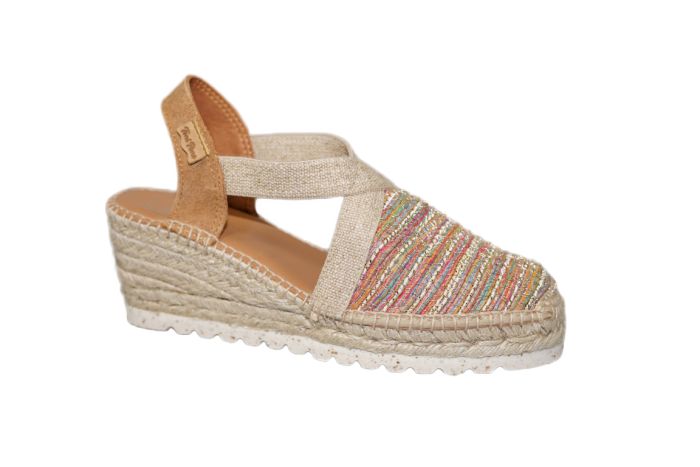 Toni Pons Espadrilles in multi kleur goud draad