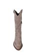 Tamaris laars in taupe suede western style 60 mm
