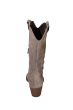 Tamaris laars in taupe suede western style 60 mm