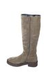 Gabor laars in taupe suede op platte zool M Kuit