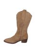 Tamaris laars in bruin suede western style 60 mm