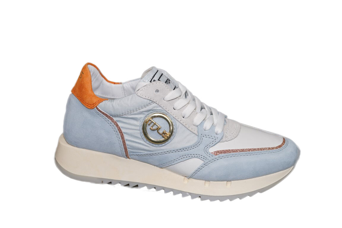 Vriend Verleiding Couscous Mjus Sneaker in blauw suede met stof online kopen bij Koetsier Schoenmode.  T36101-Anisette | Koetsier Schoenmode