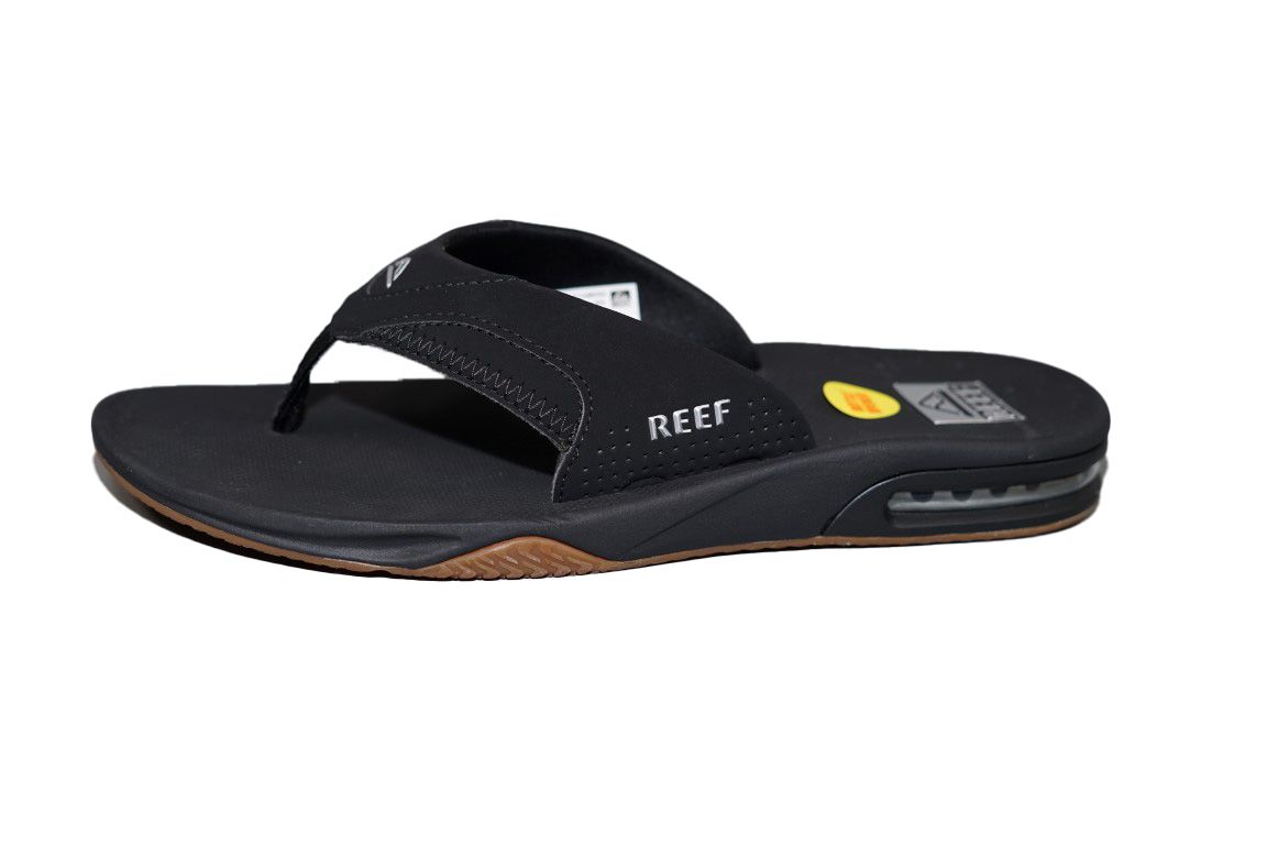 Reef teenslipper in zwart met fles opener online kopen bij Koetsier Schoenmode. RF002026BLS 41 Black Koetsier Schoenmode