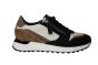 DL-Sport sneaker in zwart wit taupe combi