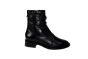 Mjus bikerboot in zwart leer met randje