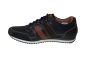 Australian veterschoen in blauw leer met suede
