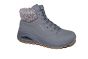 Skechers veterboot in grijs met stof rand UNO Zool