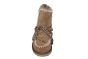 Warmbat laarsje in taupe suede met veter